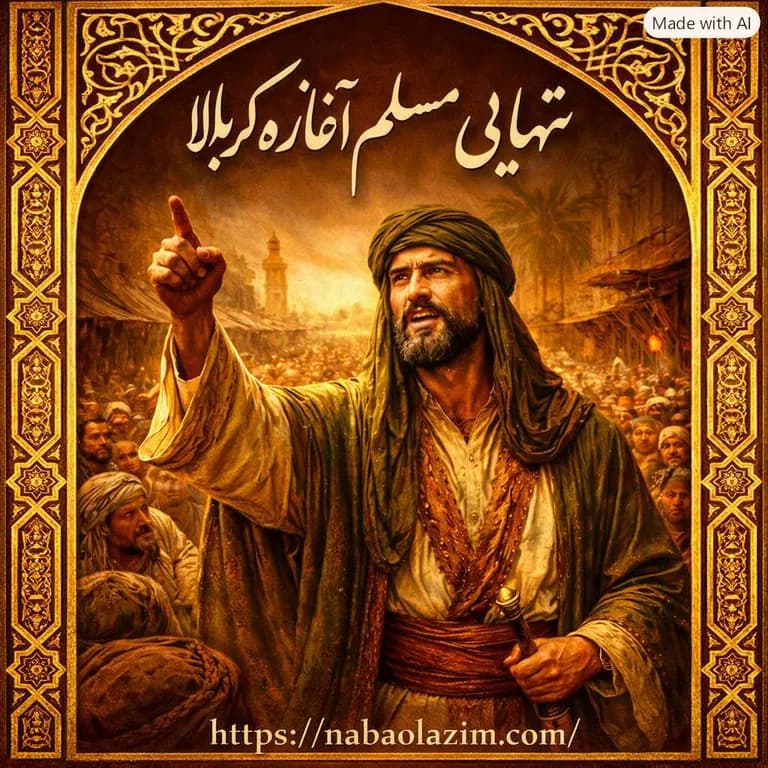 تنهایی مسلم آغاز راه کربلا(6)شمشیر در نیام حماسه مسلم بن عقیل